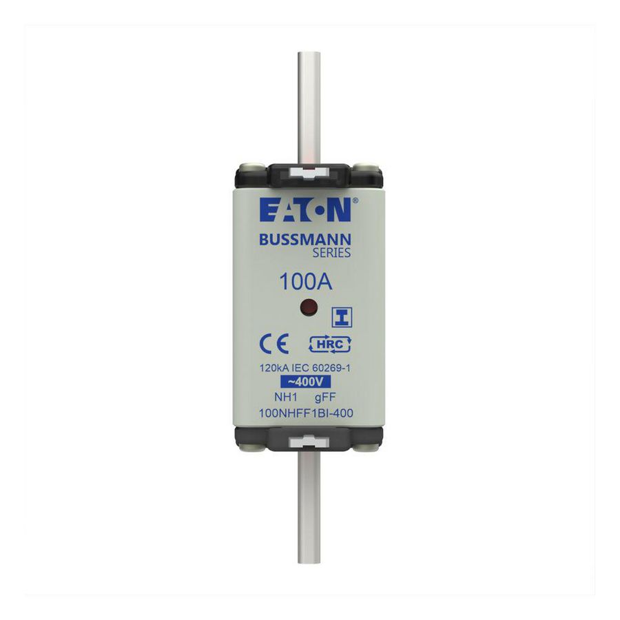 Zekering laagsp. 100A AC 400V NH1 gFF dubbele melder VVE=3