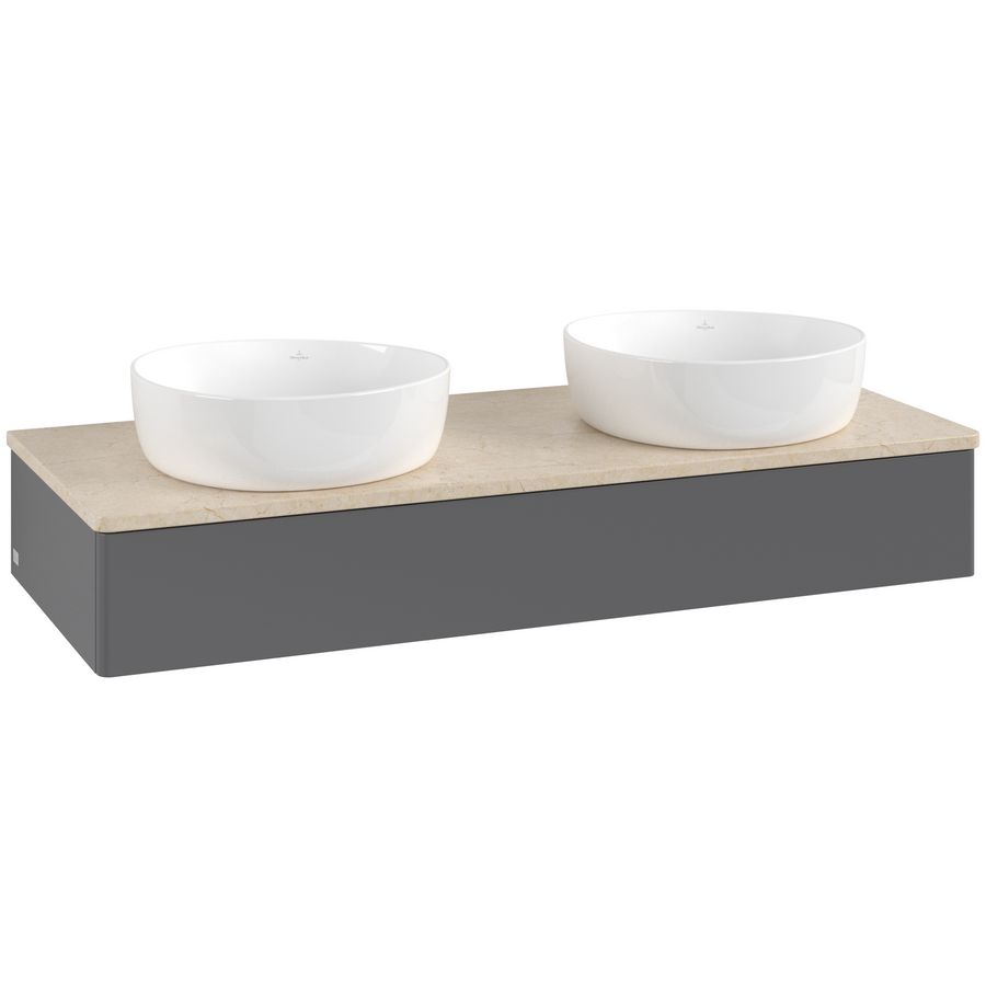 Wastafelonderkast Antao 1200x190x500mm Antr. Matt Lacquer K13013GK