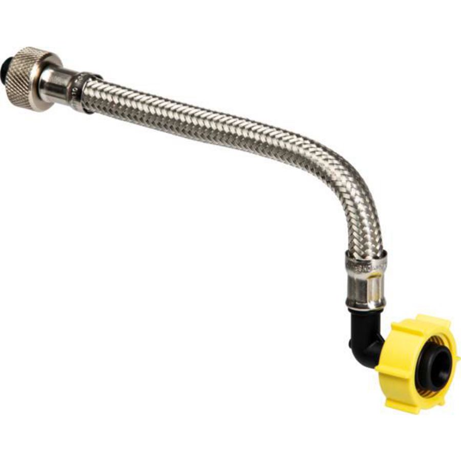 Flexibele Aansluitslang 3h RVS/blank