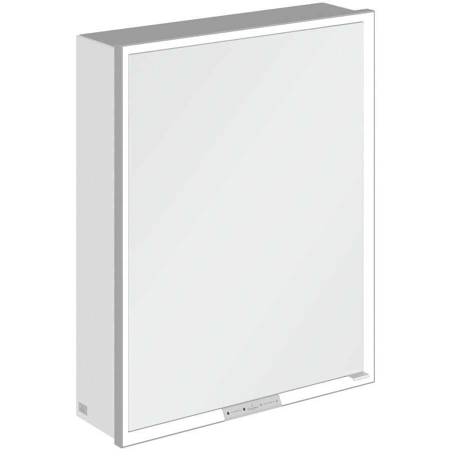 Opbouw Spiegelkast My View+ 600x750x168mm Pure White
