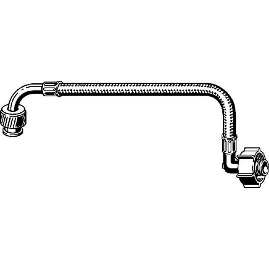 Flexibele Aansluitslang 3l RVS/blank