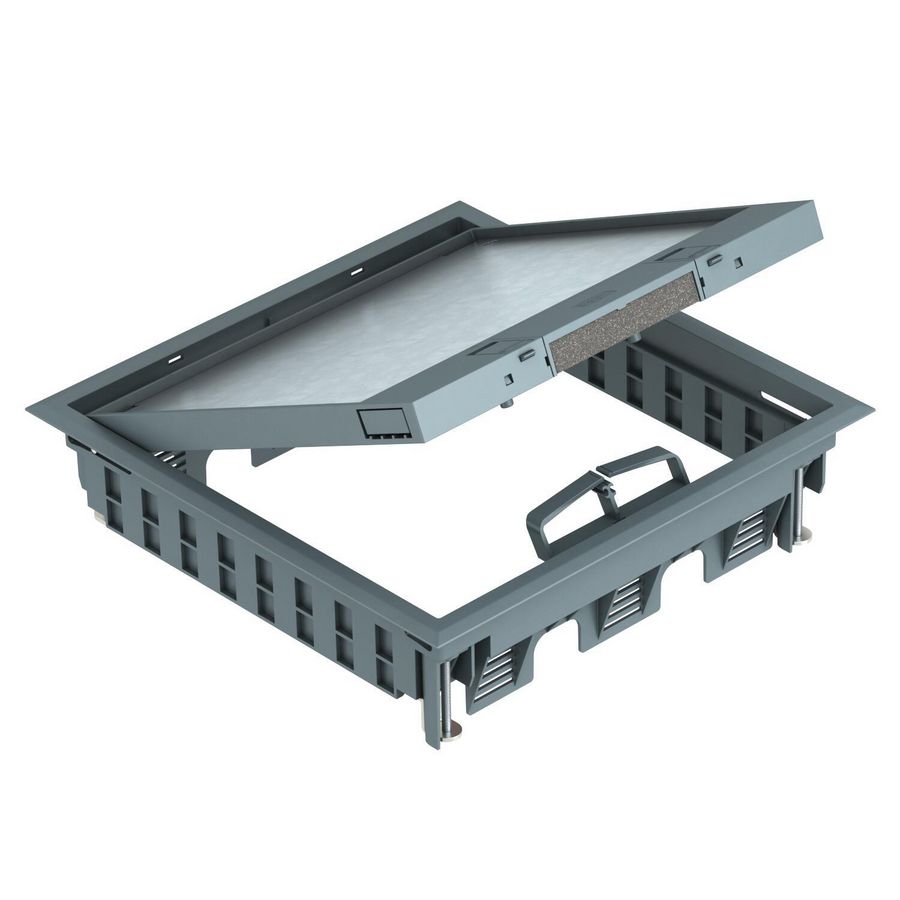 Inbouweenheid universele montage 264x264x67 grijs 7405083