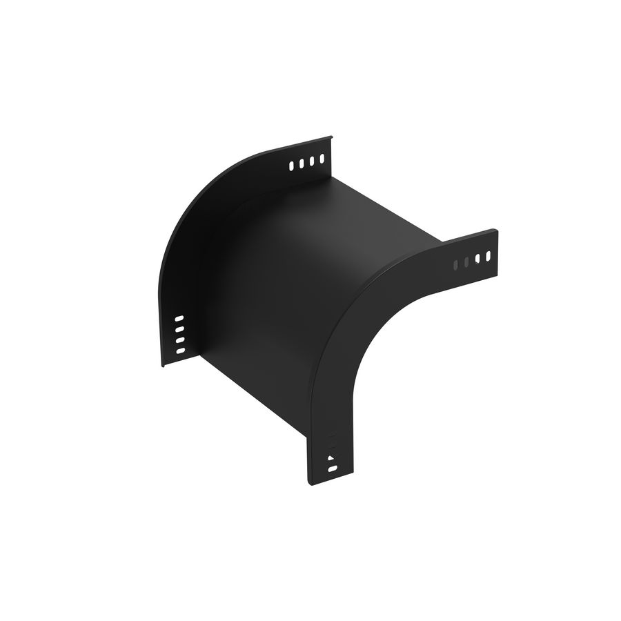 Vervalstuk vast 500mm zwart KG281