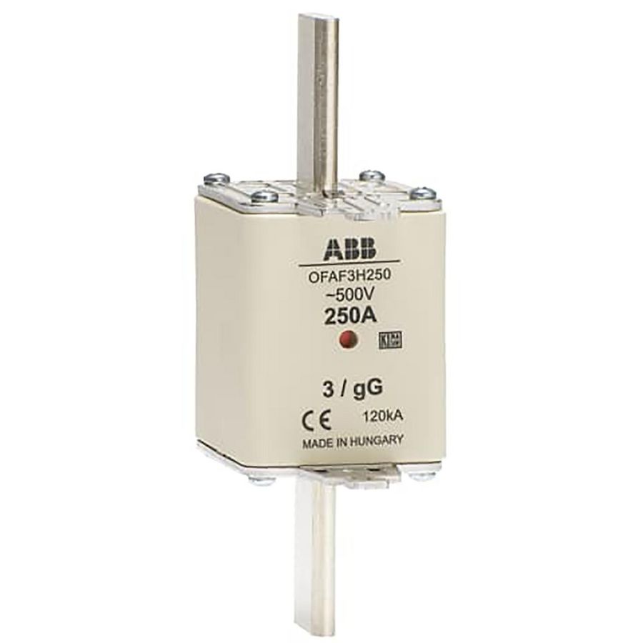 Meszekering fuseline gG 500V DIN 3 In=250 A Ph=17,9 W