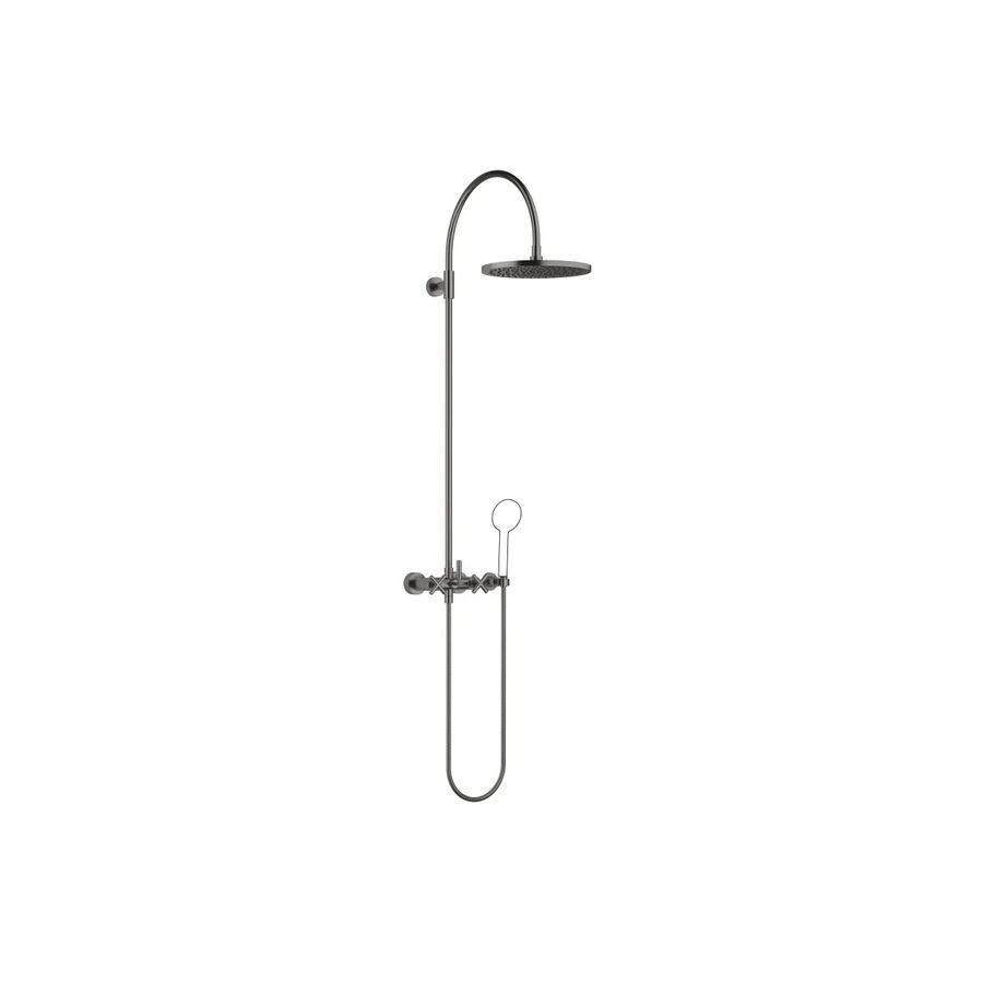 TARA Showerpipe douchemngkr 300mm Dark plat.geb