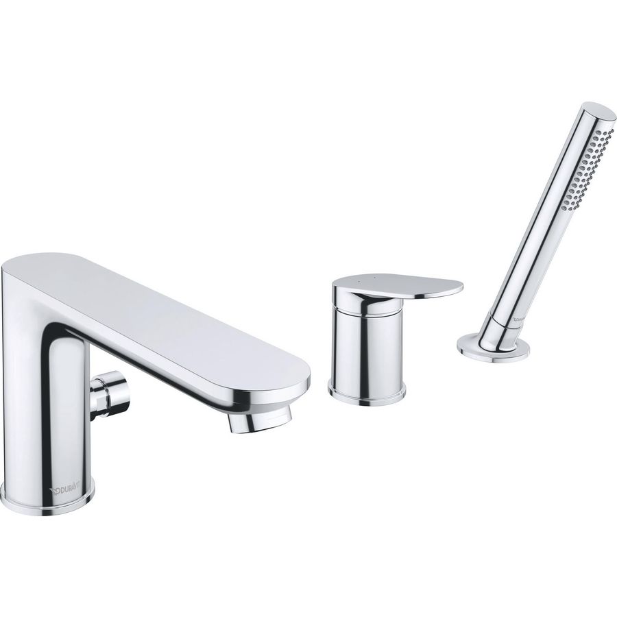 Wave 3-gats badmengkraan chroom hoogglans sprong 200mm