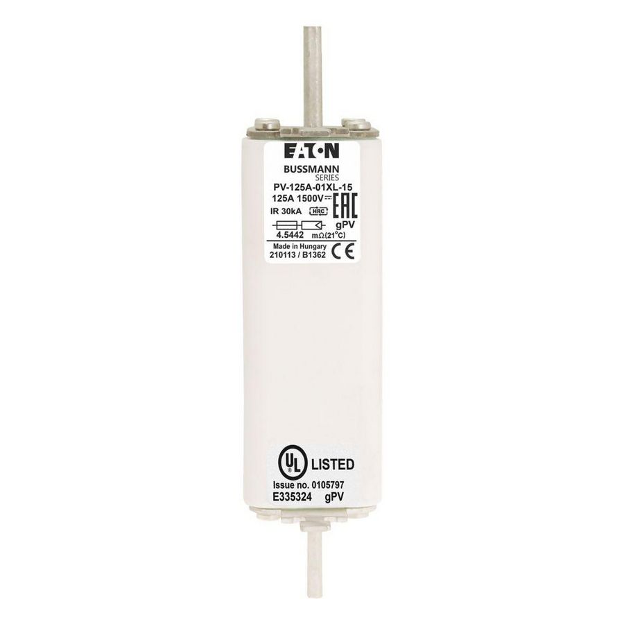 Zekering hoge snelheid 125A DC 1500V 01XL 43x193mm gPV IEC