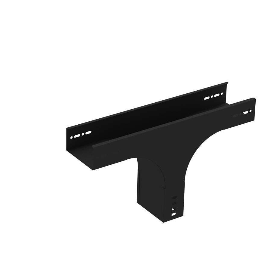 T-stuk verticaal vast 120mm zwart KG281