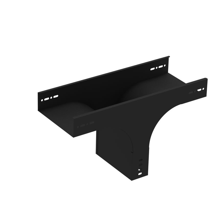 T-stuk verticaal vast 200mm zwart KG281