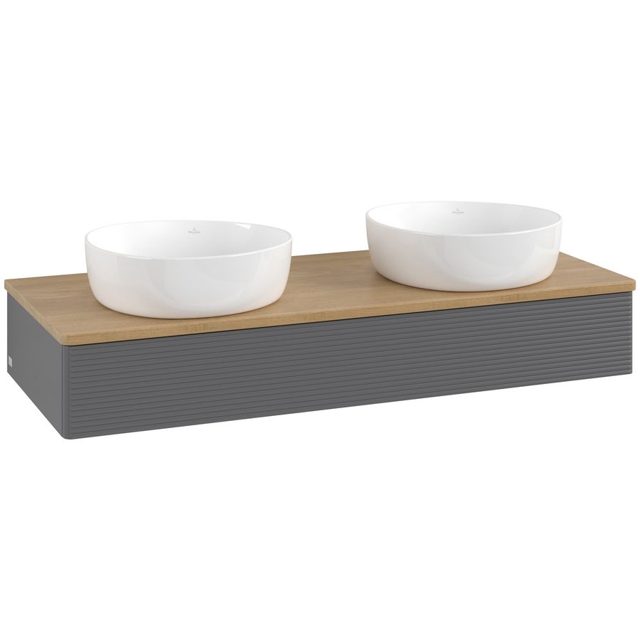 Wastafelonderkast Antao 1200x190x500mm Antr. Matt Lacquer K13111GK