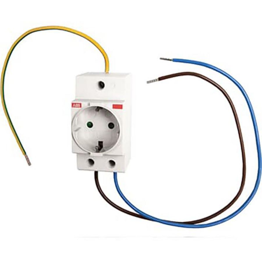 DIN-rail wandcontactdoos Met randaarde voorbedraad