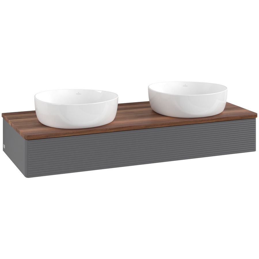 Wastafelonderkast Antao 1200x190x500mm Antr. Matt Lacquer K13112GK