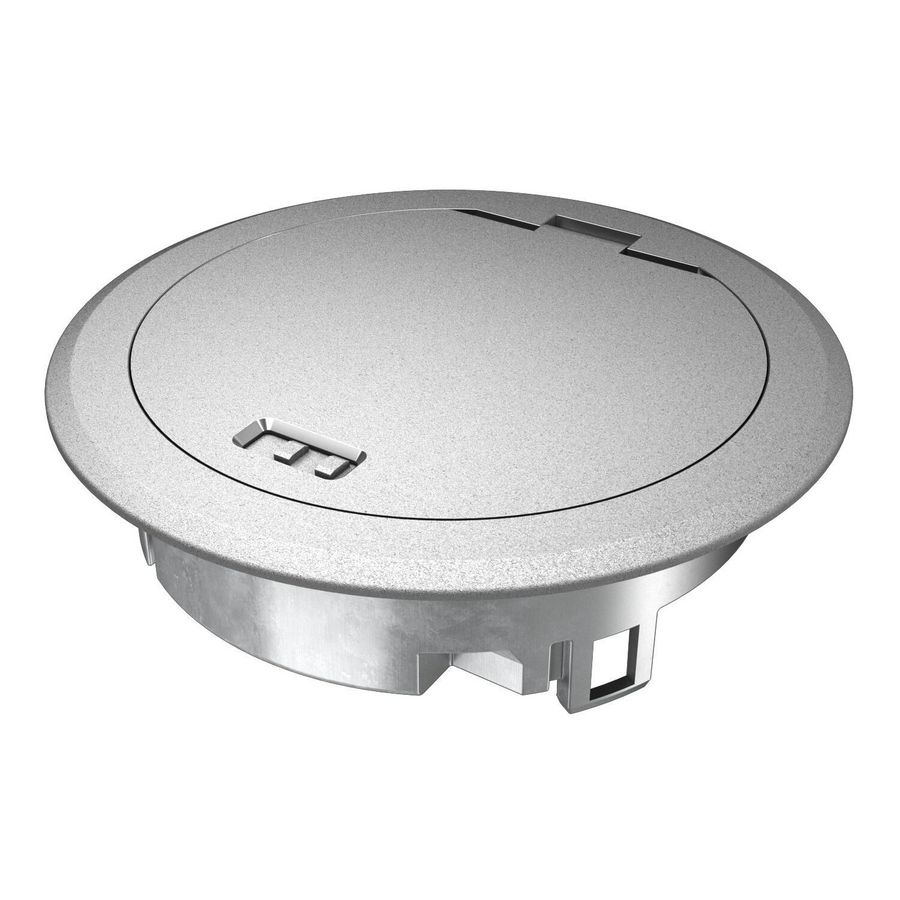Klapdeksel met snoeruitgang zink verchromt