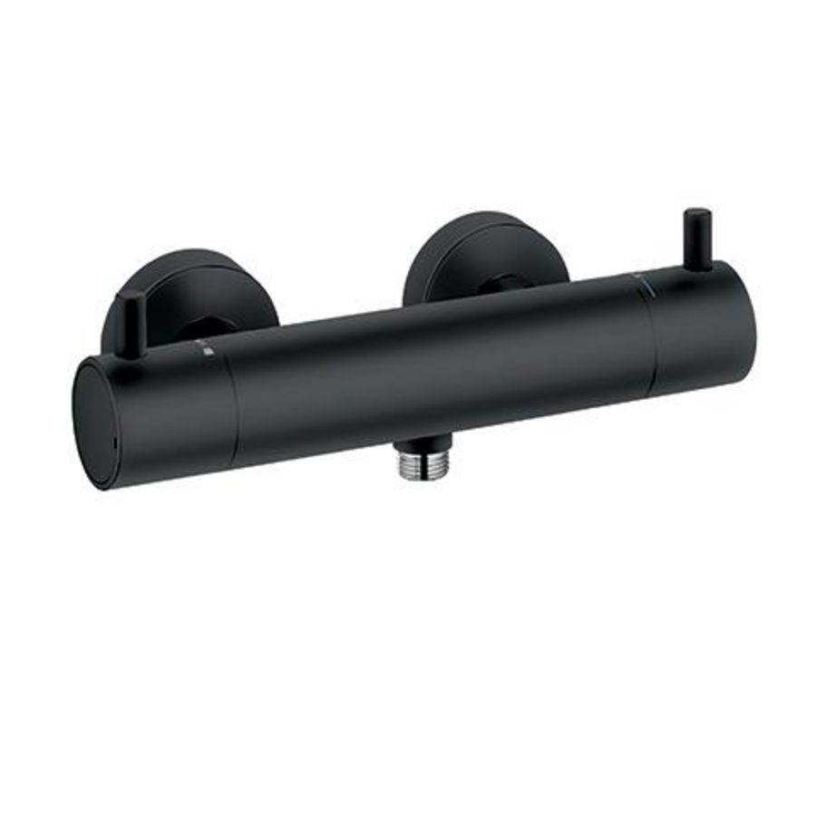 Bozz opbouw douchethermostaat 150mm mat zwart