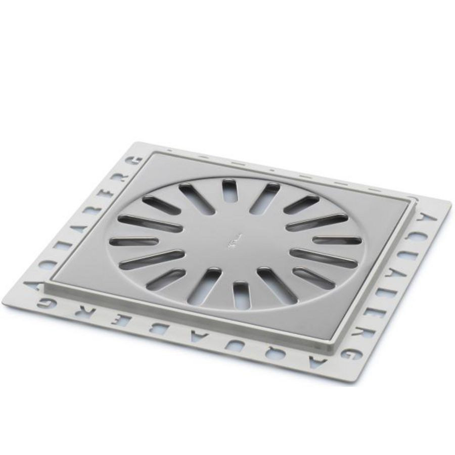 Renovatieput 146x146mm ABS/RVS inbouwdiepte 7mm excl. reukafsluiter