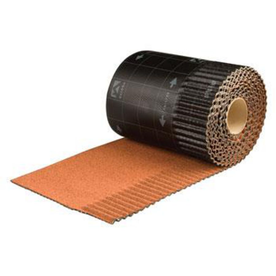 Rol a 6mtr. UBIFLEX ribbel loodvervanger 300mm rood