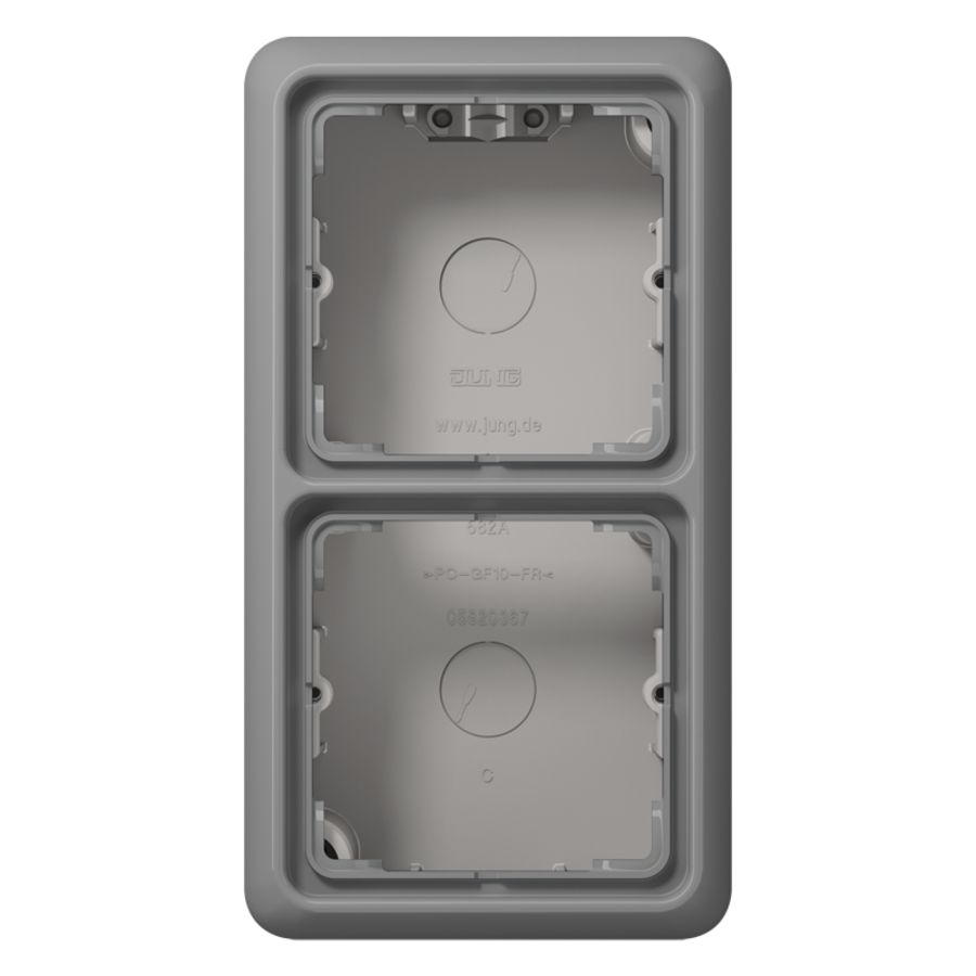 Opbouwkap CD500 grijs 2-voudig