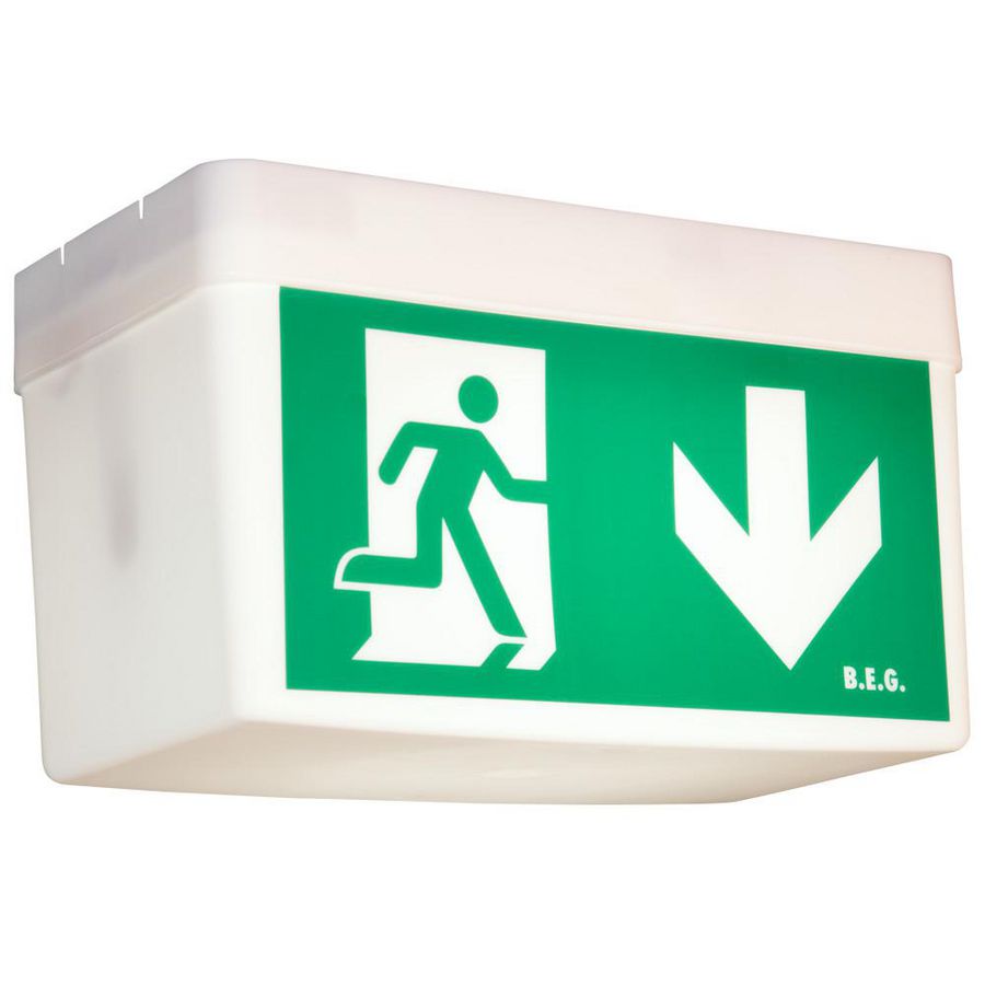 Noodverlichting 21m Plafond- of muurmo. wit IP54