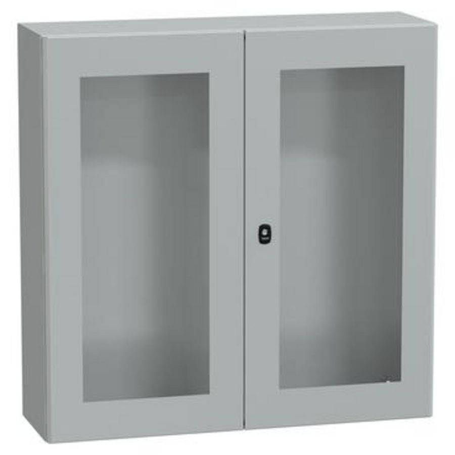 Kast Dubbele ruitdeur 1000x1000x300 IP55 IK08 RAL703