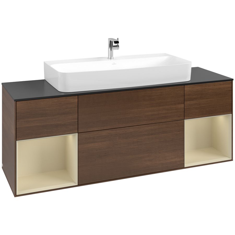 Wastafelonderkast Finion 1600x603x501mm W.Veneer F212HJGN