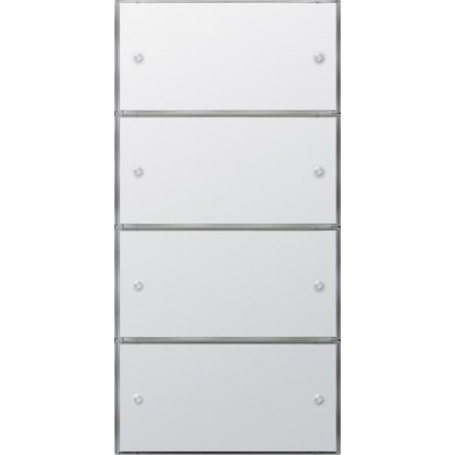 Tastsens.3 Komfort 4-voudig (2+2) KNX Gira F100 zuiver wit