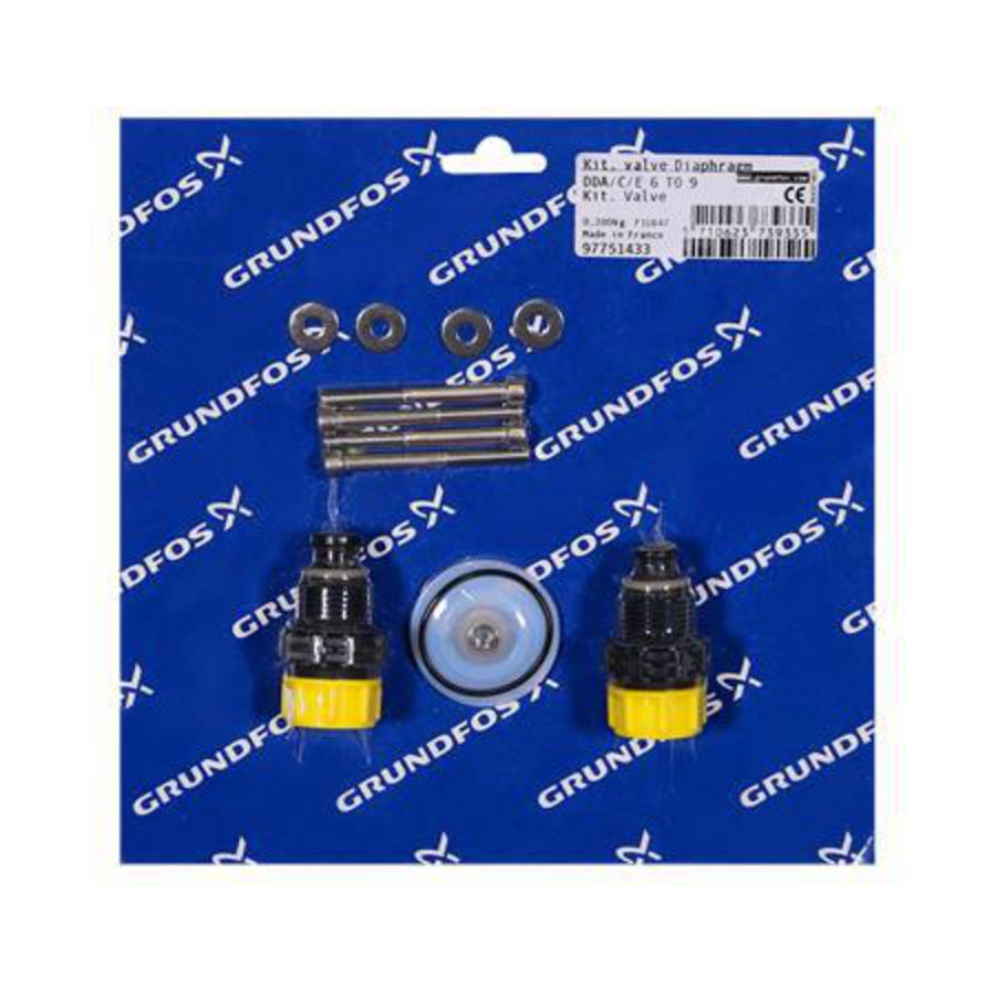 Reserve deel Kit, valve/diaph. SD-S-PP/V/C-1