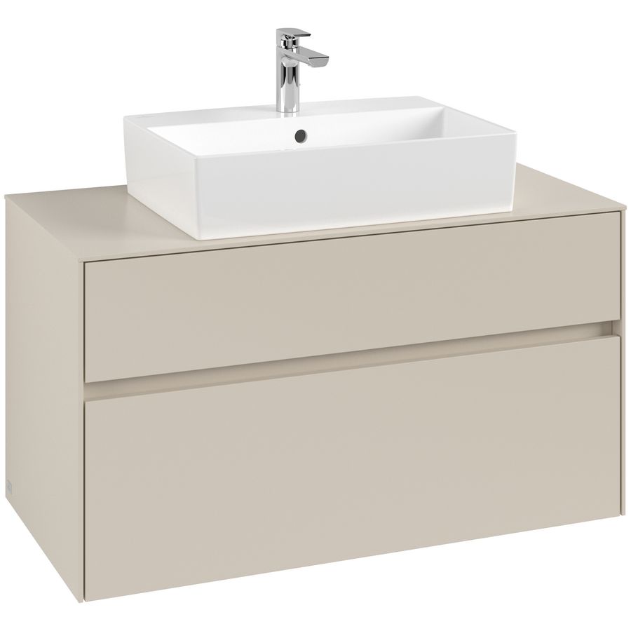 Wastafelonderkast Collaro 1000x548x500mm Cashmere Grey C12500VN
