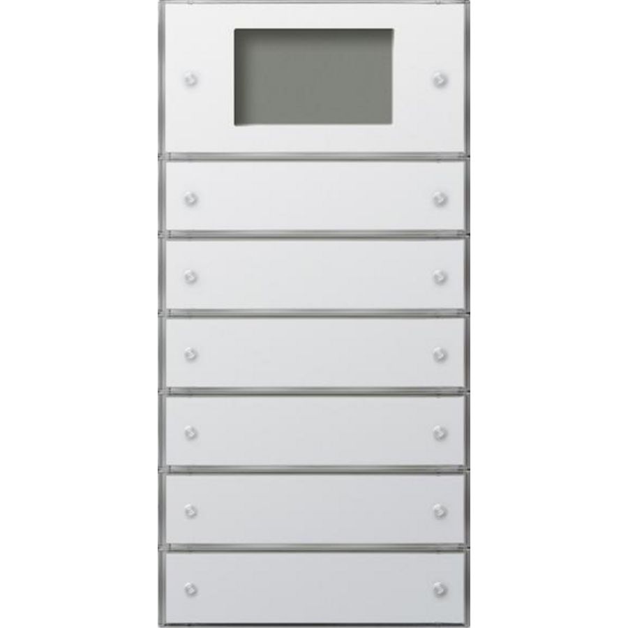Tastsens.3 Plus 6-v (2+4) KNX Gira F100 zuiver wit