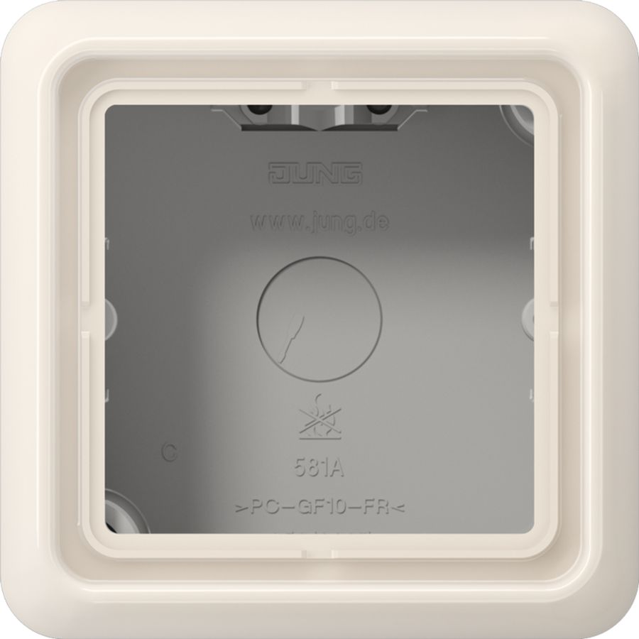 Opbouwkap CD500 wit 1-voudig