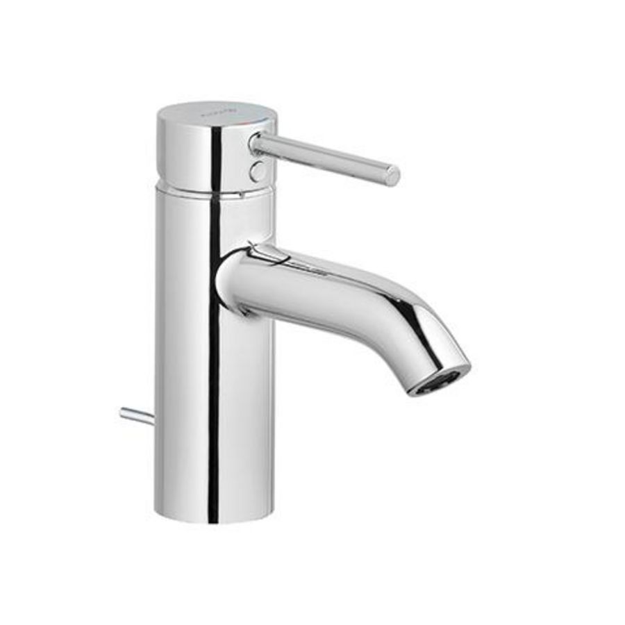 Bozz wastafelmengkraan met waste 75 chroom