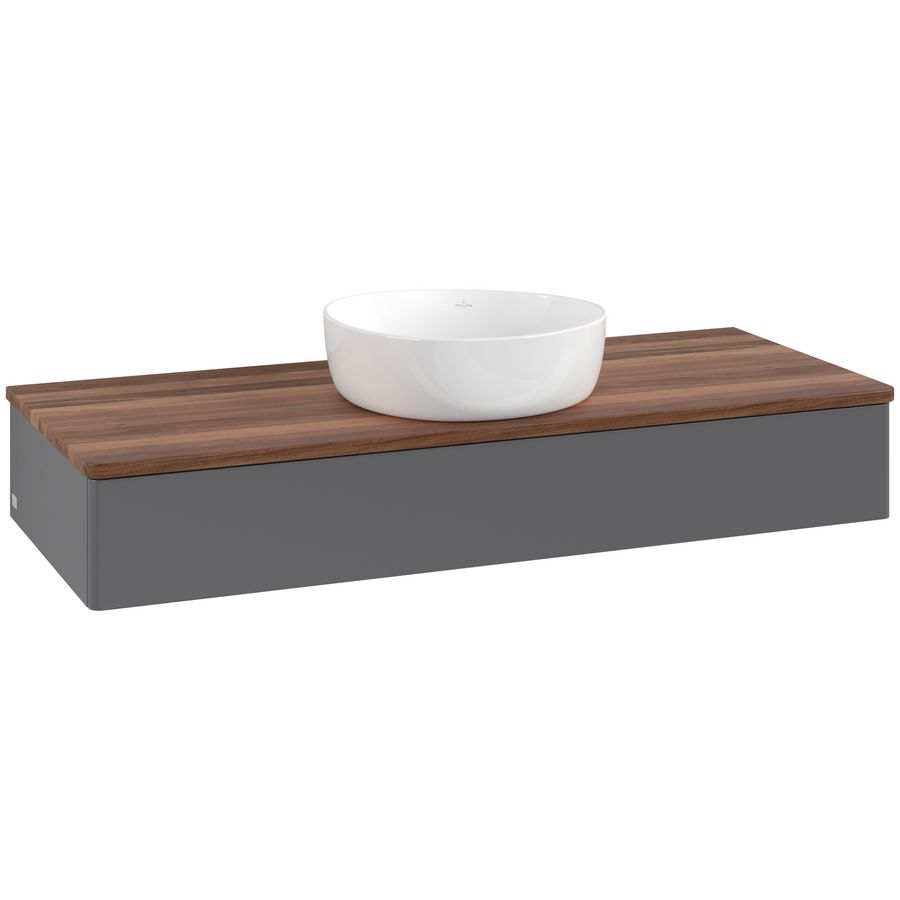 Wastafelonderkast Antao 1200x190x500mm Antr. Matt Lacquer L10012GK