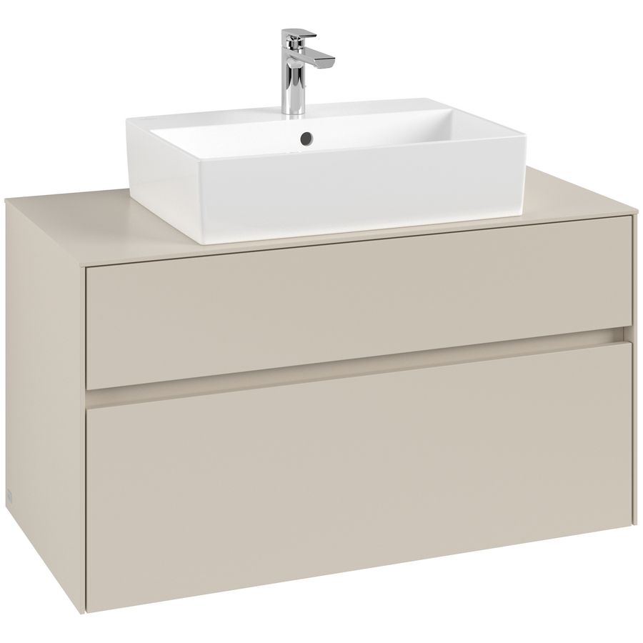 Wastafelonderkast Collaro 1000x548x500mm Cashmere Grey C125B0VN