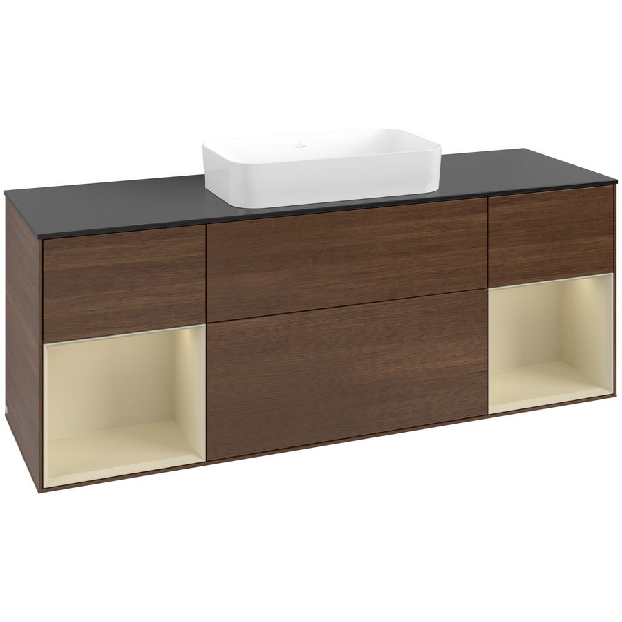 Wastafelonderkast Finion 1600x603x501mm W.Veneer F742HJGN