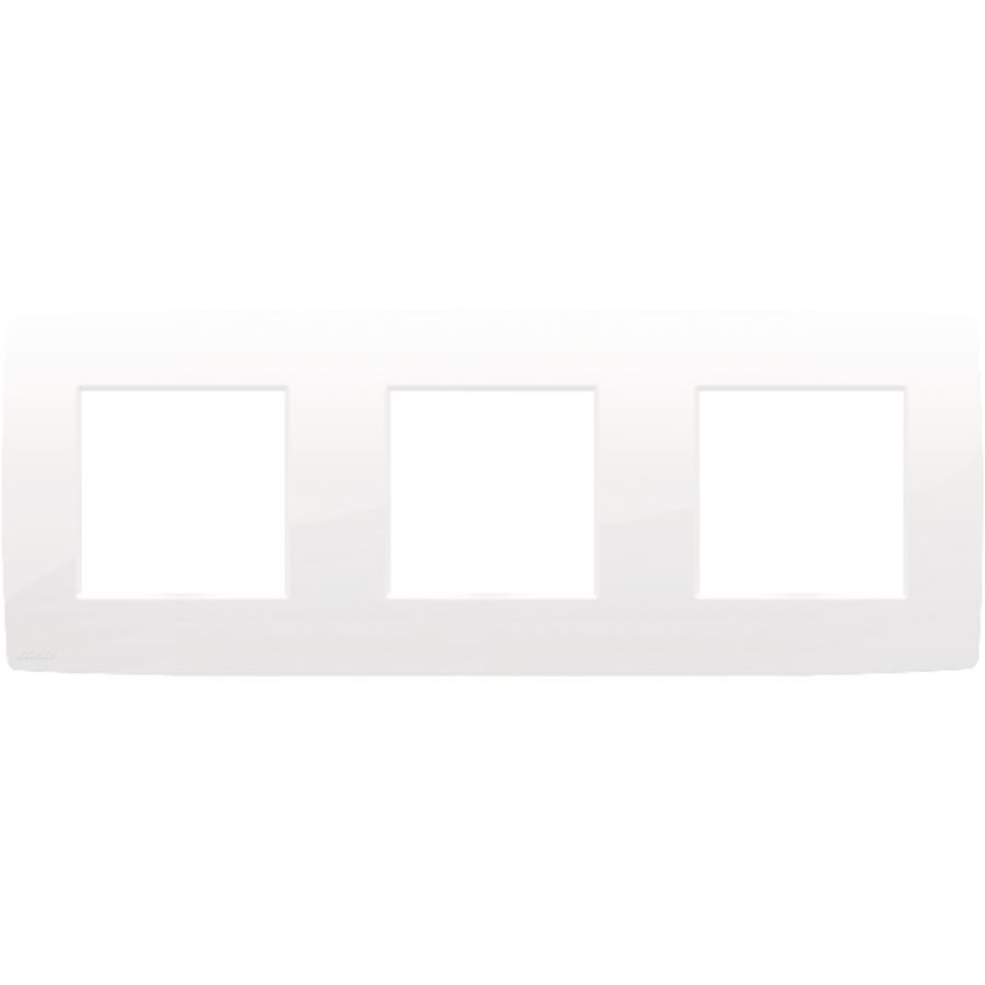 3-Voudige afdekplaat 71mm centerafst. Ori. bright wh