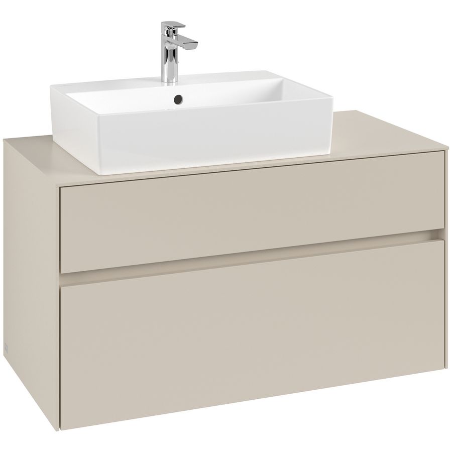 Wastafelonderkast Collaro 1000x548x500mm Cashmere Grey C126B0VN