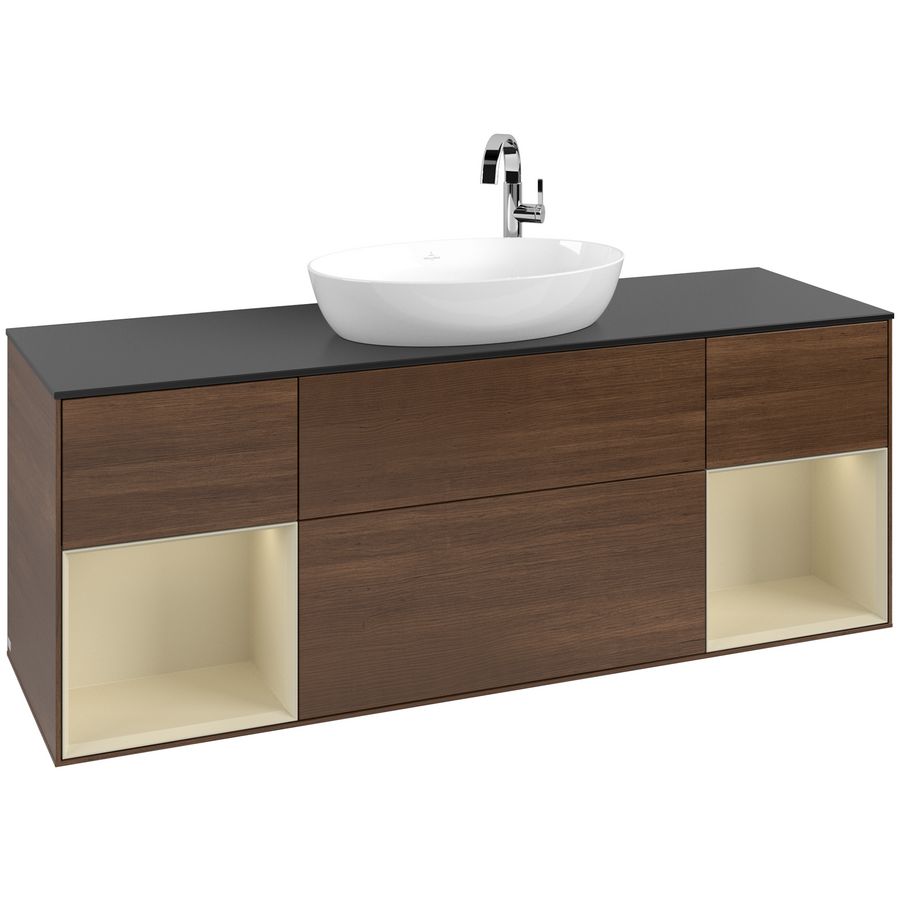 Wastafelonderkast Finion 1600x603x501mm W.Veneer F982HJGN