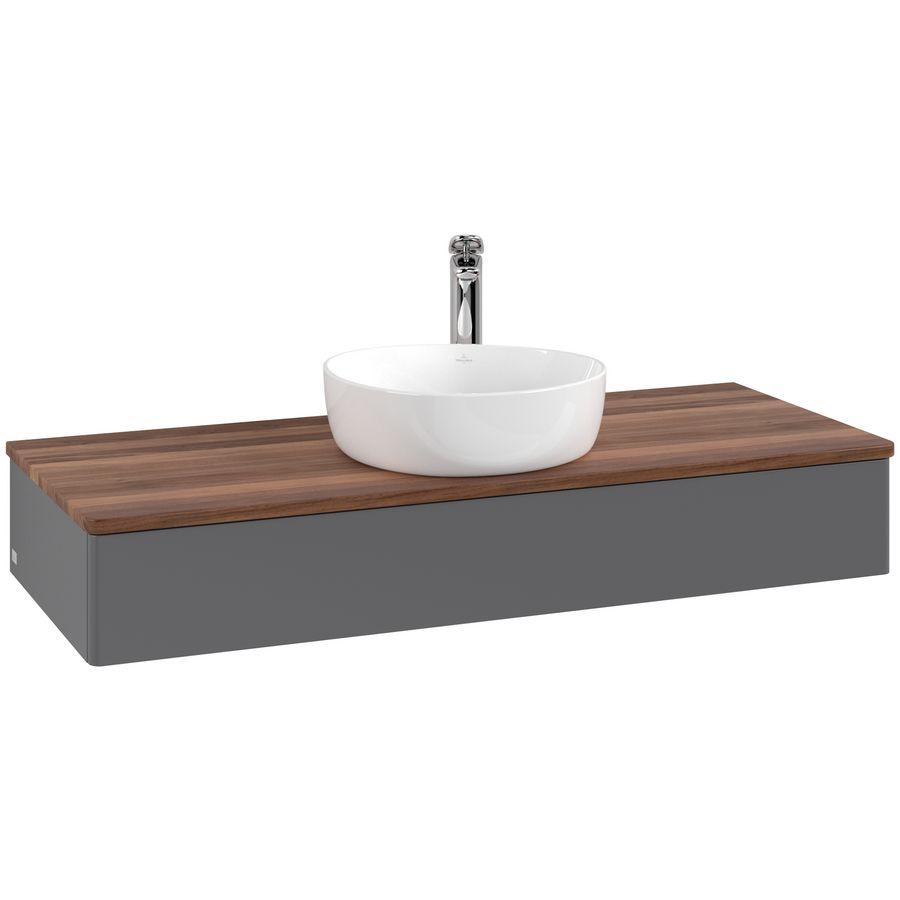 Wastafelonderkast Antao 1200x190x500mm Antr. Matt Lacquer L10052GK