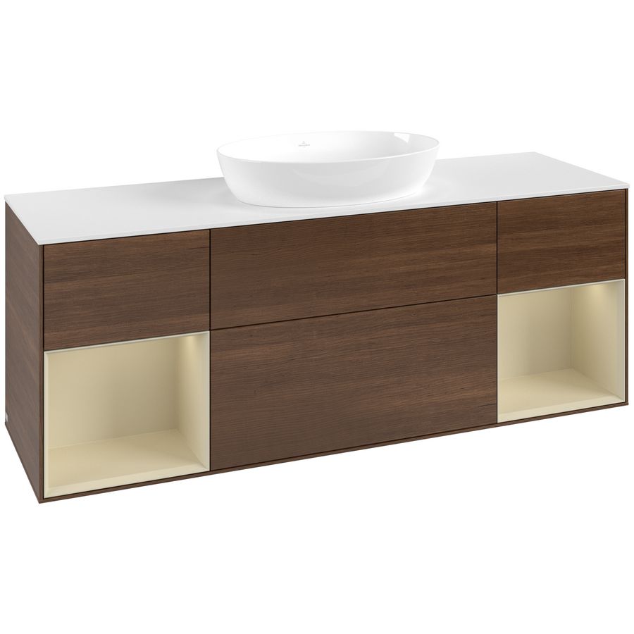 Wastafelonderkast Finion 1600x603x501mm W.Veneer FD01HJGN