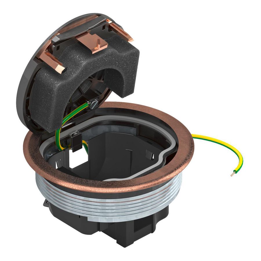 Inbouweenheid met beschermraam oudkoper 130x130x64 zink verk