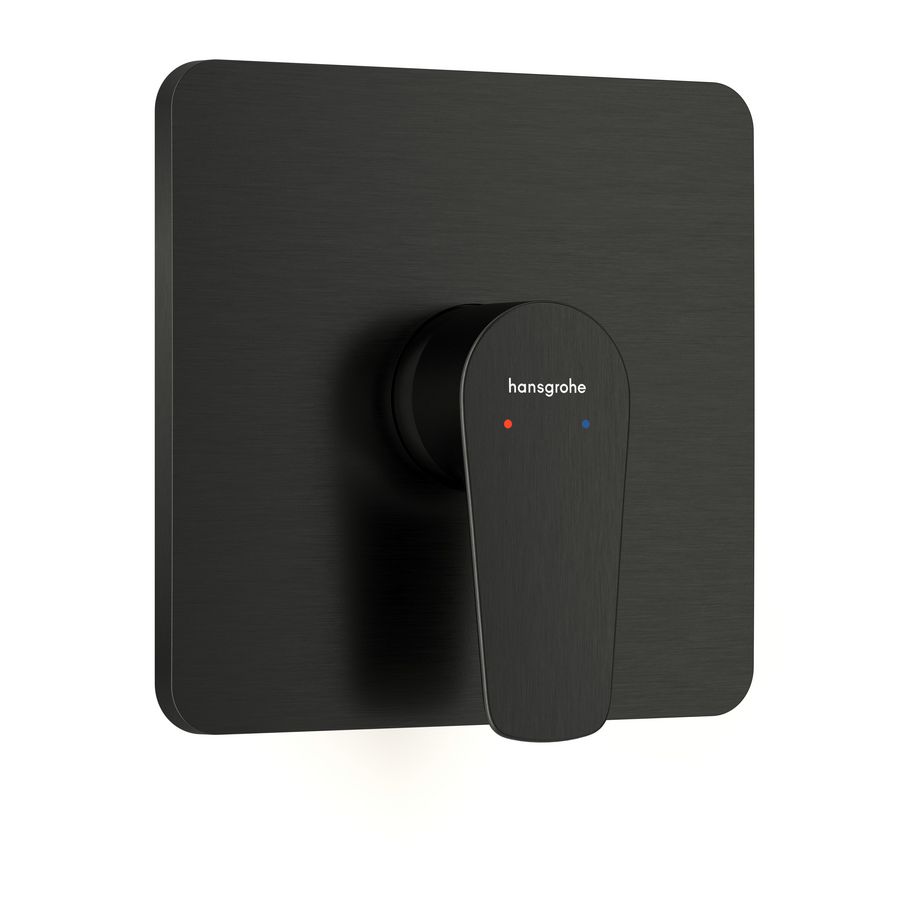 Talis E 1-hendel afbouwdeel inbouwdouchemengkraan voor 1 functie Brushed Black Chrome