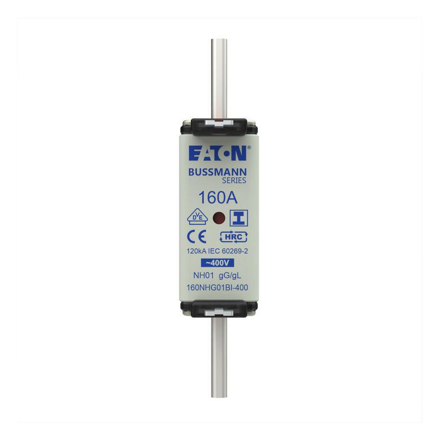 Zekering laagsp. 160A AC 400V NH01 gL/gG dubbele mel VVE=3