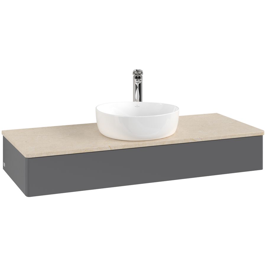 Wastafelonderkast Antao 1200x190x500mm Antr. Matt Lacquer L10053GK