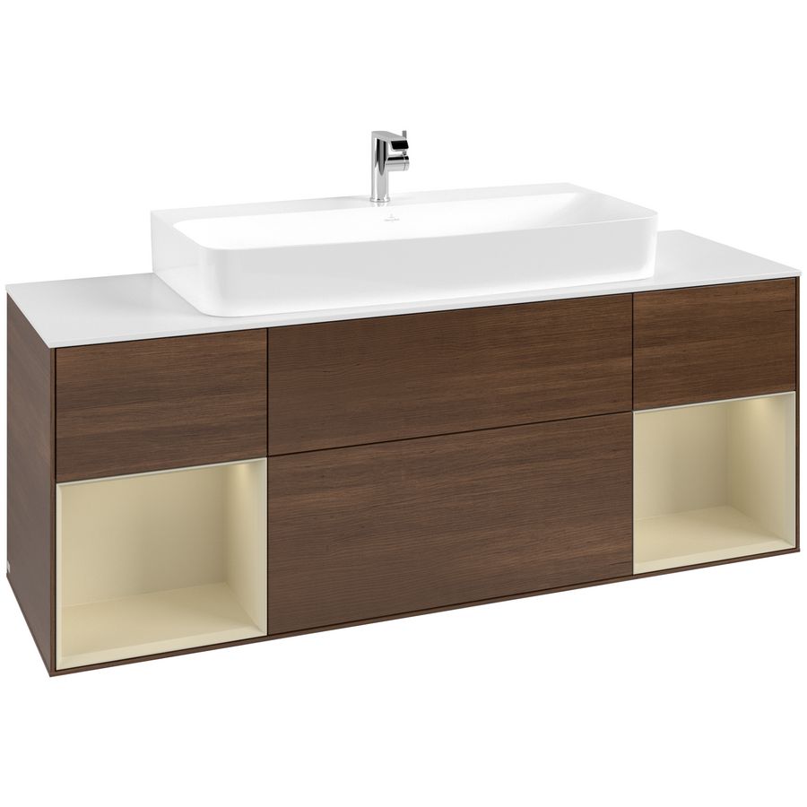 Wastafelonderkast Finion 1600x603x501mm W.Veneer G211HJGN