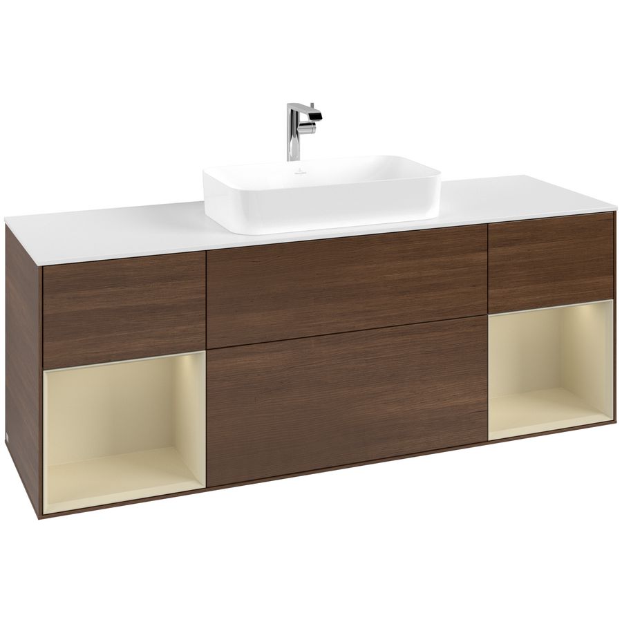 Wastafelonderkast Finion 1600x603x501mm W.Veneer G331HJGN