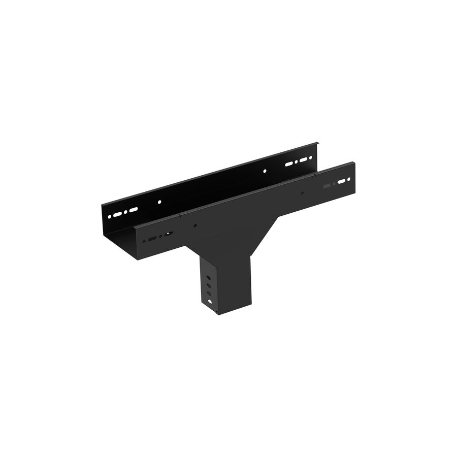 T-stuk kabelgoot wandstuk verticaal 120-70mm zwart KG281