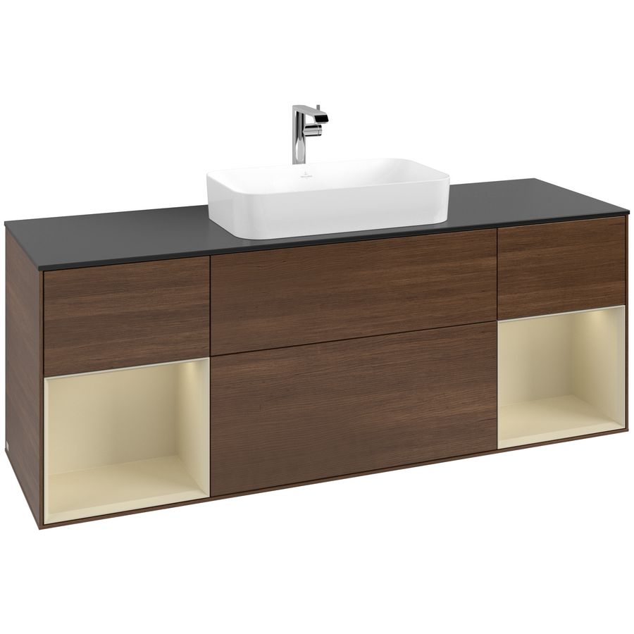 Wastafelonderkast Finion 1600x603x501mm W.Veneer G332HJGN