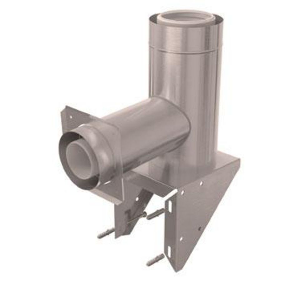 Rolux Buitenwandsysteem stoel +bocht conc RVS 110/160-80/125