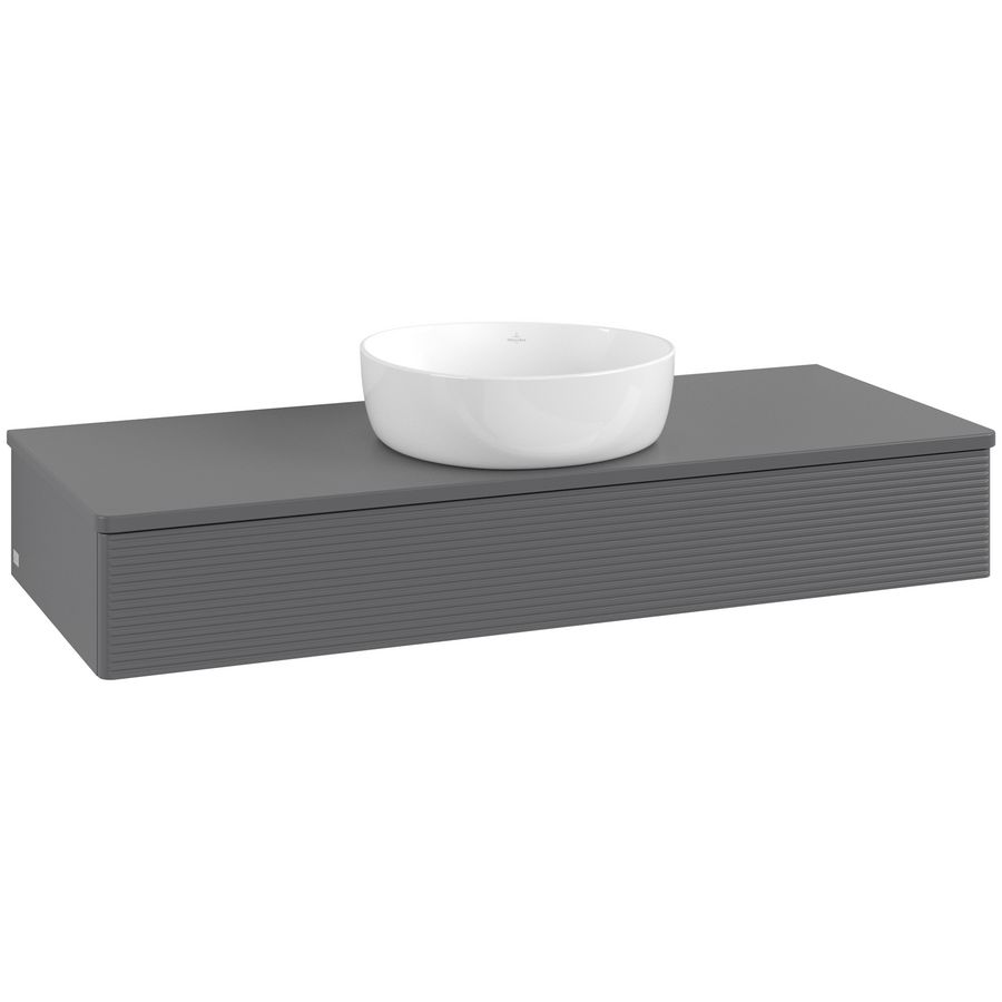 Wastafelonderkast Antao 1200x190x500mm Antr. Matt Lacquer L10150GK