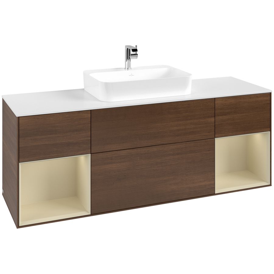 Wastafelonderkast Finion 1600x603x501mm W.Veneer G451HJGN