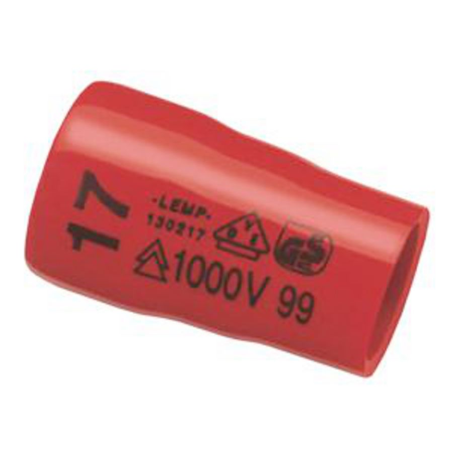 Geisoleerde buitenzeskantdop 1/2" SW16